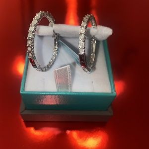 NEW! EFFY DIAMOND HOOP EARRINGS